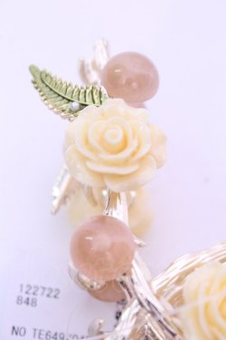 画像2: axes femme POETIQUE / ローズヘアークリップ  生成り O-25-12-25-1056-AX-AC-IG-OS