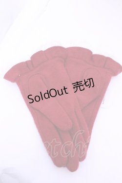 画像2: axes femme / ビジュー付Bigリボン手袋  アカ O-25-12-25-1059-AX-ZA-IG-OS