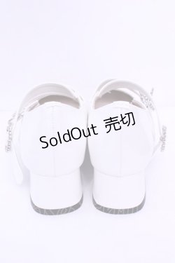 画像3: axes femme POETIQUE / ビジューバックルパンプス Ｌ シロ O-25-12-25-1061-AX-SH-IG-ZT088