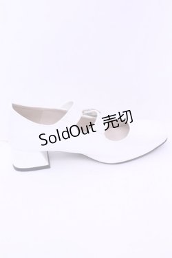 画像5: axes femme POETIQUE / ビジューバックルパンプス Ｌ シロ O-25-12-25-1061-AX-SH-IG-ZT088