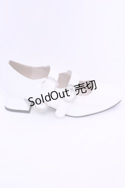 画像7: axes femme POETIQUE / ビジューバックルパンプス Ｌ シロ O-25-12-25-1061-AX-SH-IG-ZT088