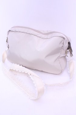 画像2: Fi.n.t / レース使いボディバッグ  アイボリー O-25-12-25-1063-CA-BG-IG-OS