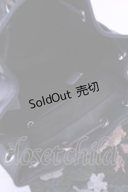 画像3: axes femme / ローズ型押し配色リュック  クロ O-25-12-25-1064-AX-BG-IG-ZT273