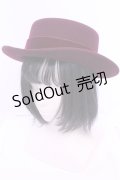 Jane Marple / Wool felt back ribbon hat　ハット  ワイン O-25-12-25-1067-JM-AC-OW-OS