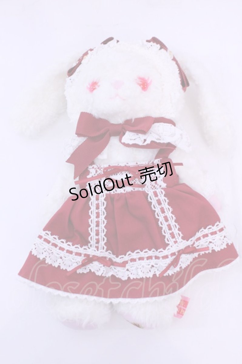 画像1: BABY,THE STARS SHINE BRIGHT / ベビードールなうさくみゃちゃんポシェット  シロ×えんじ O-25-12-25-1070-BA-JA-OW-OS (1)