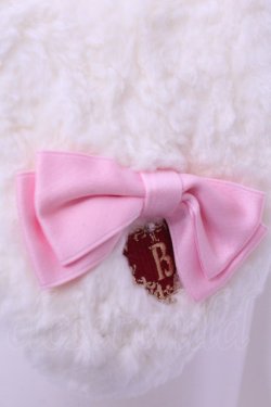 画像3: BABY,THE STARS SHINE BRIGHT / うさくみゃマフラー  シロ×ピンク O-25-12-25-1020-BA-BG-IG-OS
