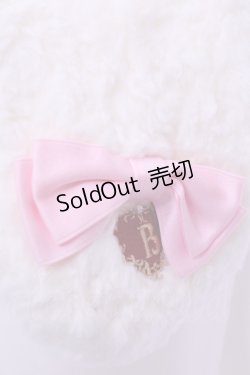 画像3: BABY,THE STARS SHINE BRIGHT / うさくみゃマフラー  シロ×ピンク O-25-12-25-1020-BA-BG-IG-OS