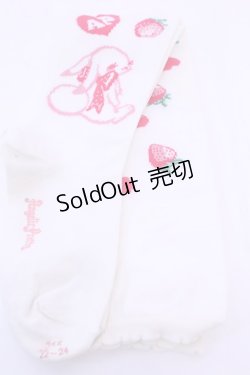 画像2: Angelic Pretty / Cherry Berry Bunnyオーバーニー  シロ O-25-12-25-1030-AP-ZA-IG-OS