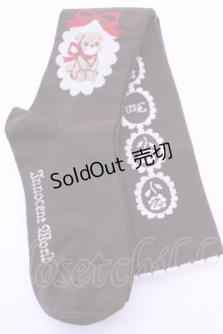 画像2: Innocent World / スイーツテディベアハイソックス  ブラウン O-25-12-25-1033-IW-ZA-IG-OS