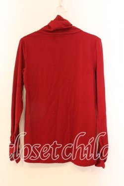 画像2: axes femme / 胸元ビジュータートル M アカ O-25-12-25-010-AX-TO-IG-OS