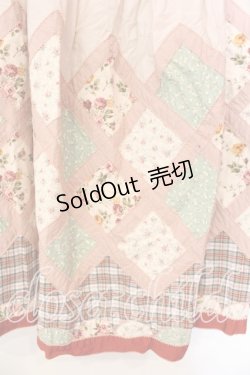 画像2: PINK HOUSE / Petit Bonheuパッチワークスカート【お直しあり】  ピンク O-25-12-25-065-LO-SK-IG-OS