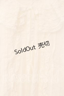 画像2: WONDERFUL WORLD / ピコフリルタックプルブラウス【お直しあり】  オフ O-25-12-25-070-LO-BL-IG-OS