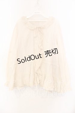 画像1: PINK HOUSE / ピコフリルタックブラウス【お直しあり】  アイボリー O-25-12-25-076-LO-BL-IG-OS