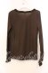 画像2: axes femme / シフォンリボンカットソー M ブラウン O-25-12-25-012-AX-TO-IG-OS (2)