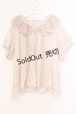 画像1: WONDERFUL WORLD / ピコフリルタックプルブラウス【お直しあり】  ピンク O-25-12-25-077-LO-BL-IG-OS