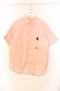 Karl Helmut / パンダプリント半袖シャツ  ピンク O-25-12-25-081-EL-BL-IG-OS