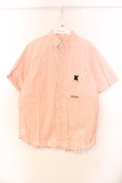 画像1: Karl Helmut / パンダプリント半袖シャツ  ピンク O-25-12-25-081-EL-BL-IG-OS