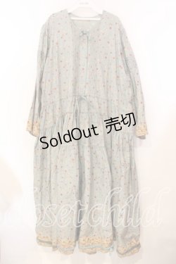 画像1: KANEKO ISAO / 小花柄タックワンピース【お直しあり】  ミント O-25-12-25-085-EL-OP-IG-OS