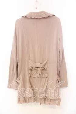 画像2: axes femme / 裾レース使いカットジャケット M ピンクベージュ O-25-12-25-017-AX-JA-IG-OS