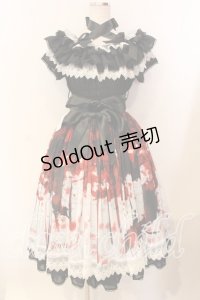 Triple fortune / ブラッディローズワンピース  ブラック O-25-12-25-024-EL-OP-IG-OS