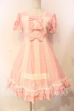 画像1: BABY,THE STARS SHINE BRIGHT / 別珍ワンピース（2006）  ピンク O-25-12-25-025-BA-OP-IG-OS