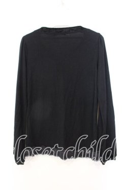 画像2: axes femme / フロッキープリントカットソー M クロ O-25-12-25-003-AX-TO-IG-OS