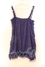 画像2: axes femme / ドットフリルキャミソール M ブルー O-25-12-25-004-AX-TO-IG-ZT230 (2)