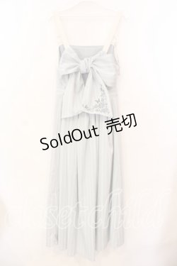 画像3: axes femme / 蝶刺繍ストライプワンピース  サックス O-25-12-25-033-AX-OP-IG-OS