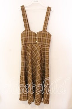 画像1: F i.n.t / バックリボンサスペンダースカート  ブラウン系 O-25-12-25-034-CA-SK-IG-OS