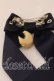 画像2: LOTUS ribbon / ツインテールリボンバレッタ  ネイビー ムーンチャーム O-25-12-26-052-EL-ZA-IG-ZT432-F003 (2)