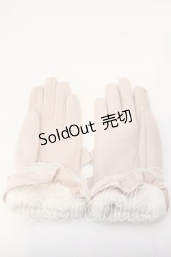 画像2: LIZ LISA / ファー手袋  ピンク×オフ O-25-12-26-004-LO-SK-IG-OS