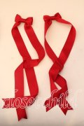 LOTUS ribbon / ツインテールリボンバレッタ  アカ O-25-12-26-058-EL-ZA-IG-OS