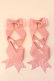 画像1: LOTUS ribbon / ツインテールリボンバレッタ  ピンク×グログラン O-25-12-26-061-EL-ZA-IG-OS (1)