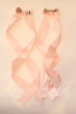 画像2: LOTUS ribbon / ツインテールリボンバレッタ  ピンク O-25-12-26-066-EL-ZA-IG-ZT434-F005 (2)