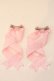 画像2: LOTUS ribbon / ツインテールリボンバレッタ  ピンクグログラン O-25-12-26-068-EL-ZA-IG-OS (2)