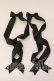 画像1: LOTUS ribbon / ツインテールリボンバレッタ  クロ O-25-12-26-069-EL-ZA-IG-OS (1)