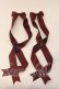 画像1: LOTUS ribbon / ツインテールリボンバレッタ  ワイン O-25-12-26-070-EL-ZA-IG-OS (1)