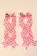 画像2: LOTUS ribbon / ツインテールリボンバレッタ  ピンク×シロギンガム O-25-12-26-071-EL-ZA-IG-OS (2)