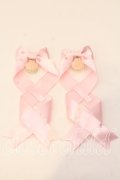 LOTUS ribbon / ツインテールリボンバレッタ  ピンク×シェルモチーフ O-25-12-26-075-EL-ZA-IG-OS