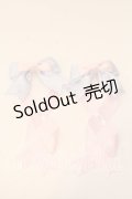 LOTUS ribbon / ツインテールリボンバレッタ  サックス×ピンク O-25-12-26-079-EL-ZA-IG-OS