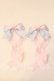画像1: LOTUS ribbon / ツインテールリボンバレッタ  サックス×ピンク O-25-12-26-079-EL-ZA-IG-OS (1)