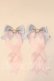 画像2: LOTUS ribbon / ツインテールリボンバレッタ  サックス×ピンク O-25-12-26-079-EL-ZA-IG-OS (2)