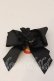 画像2: LOTUS ribbon / リボン ガーターリング  クロ×イチゴチャーム O-25-12-26-080-EL-AC-IG-OS (2)