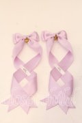 LOTUS ribbon / ツインテールリボンバレッタ  ラベンダー×スターチャーム O-25-12-26-084-EL-ZA-IG-OS