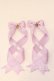 画像1: LOTUS ribbon / ツインテールリボンバレッタ  ラベンダー×スターチャーム O-25-12-26-084-EL-ZA-IG-OS (1)