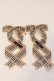 画像1: LOTUS ribbon / ツインテールリボンバレッタ  ベージュチェック×バイオリンチャーム O-25-12-26-085-EL-ZA-IG-OS (1)