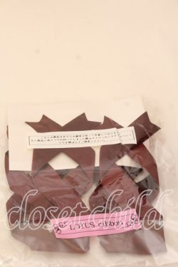 画像2: LOTUS ribbon / ツインテールリボンバレッタ  ワイン×ハートチャーム O-25-12-26-089-EL-ZA-IG-OS