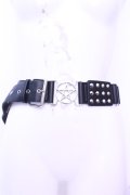 KILL STAR / ペンタグラムスタッズベルト  ブラックｘシルバー O-25-12-26-1001-SL-ZA-YM-OS