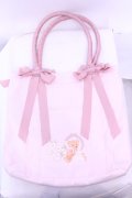 m petit by misako / ラビットベアプリントトートバッグ  ピンク O-25-12-26-1045-LO-BG-OW-OS