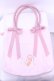 画像1: m petit by misako / ラビットベアプリントトートバッグ  ピンク O-25-12-26-1045-LO-BG-OW-OS (1)